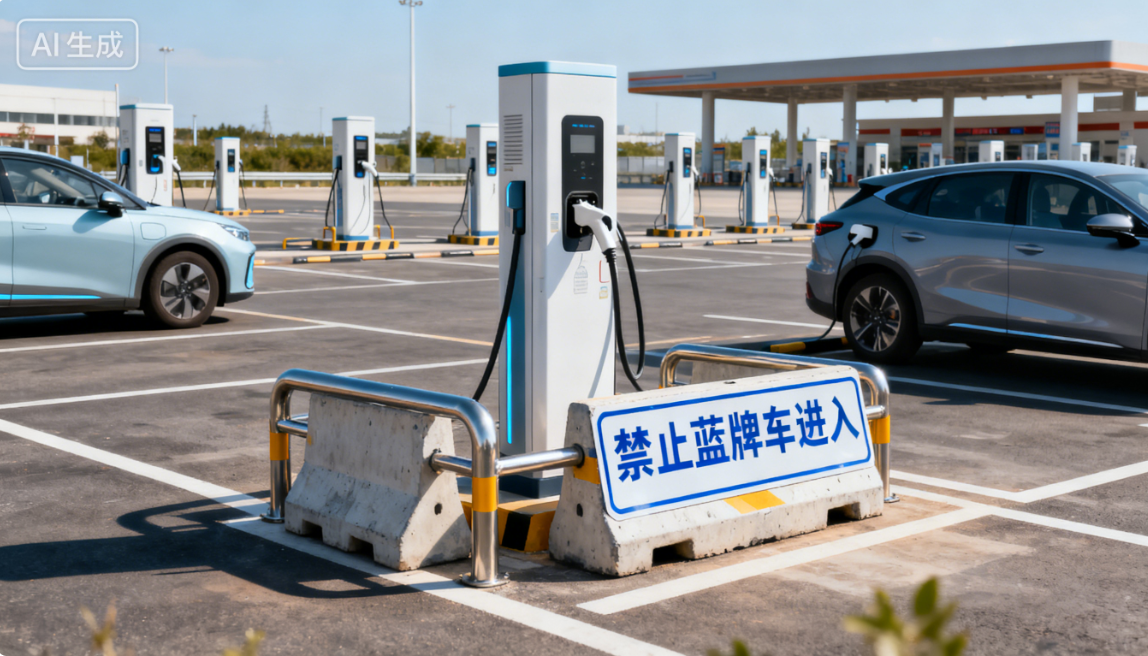 破解充电桩运营难题 蓝牌车占用车位